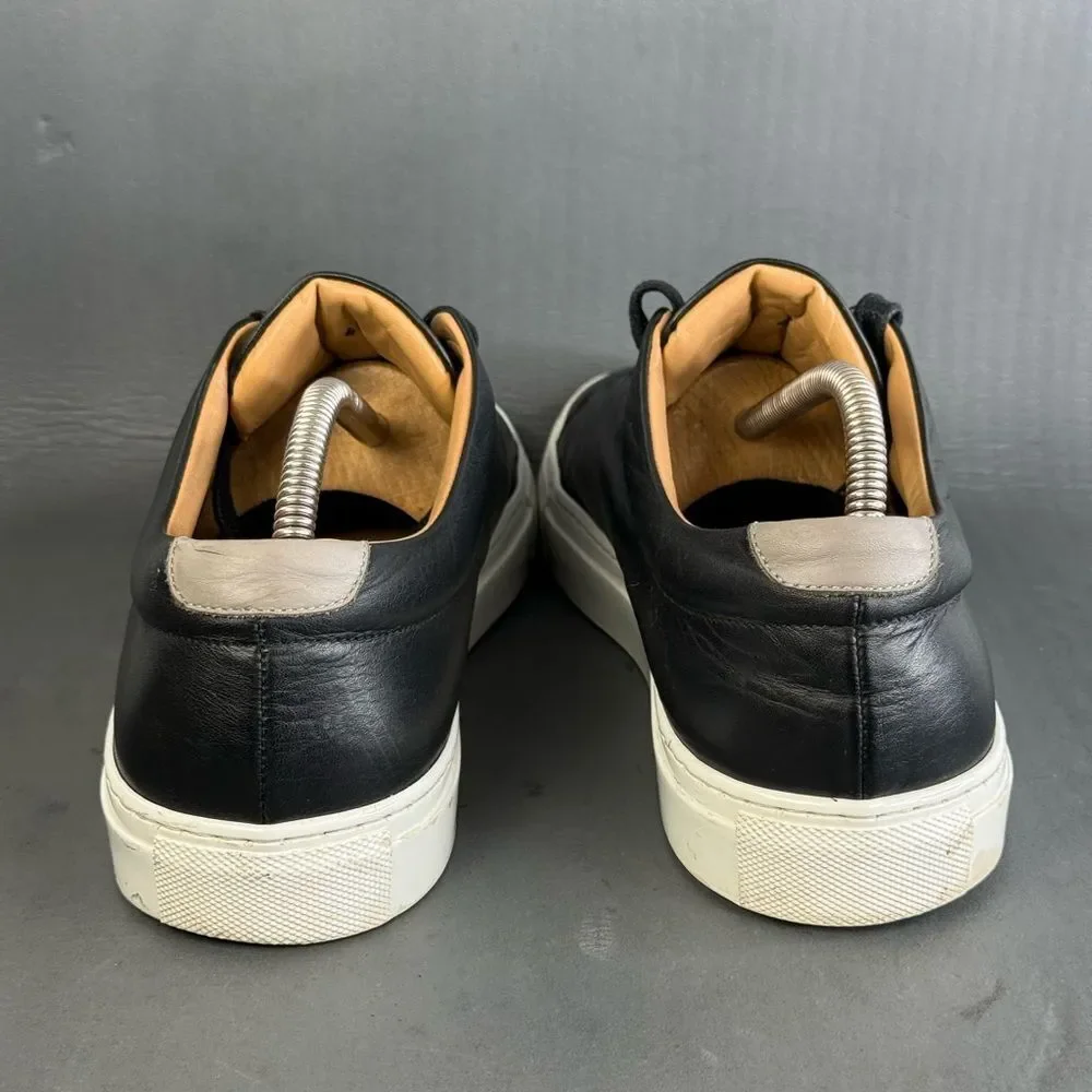 M. GEMI black leather low top Italian sneaker shoes men’s size 12 (45)